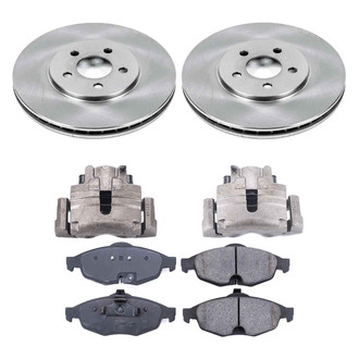 Callahan Brake Parts® - Plain Front Brake Kit with Calipers