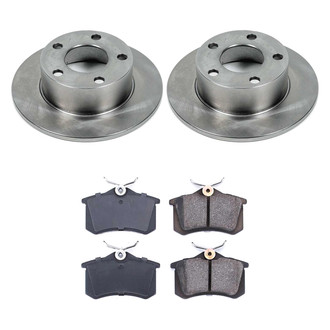 Callahan Brake Parts® - Plain Rear Brake Kit