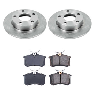 Callahan Brake Parts® - Plain Rear Brake Kit