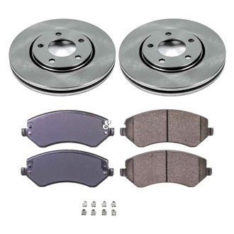 Callahan Brake Parts® - Plain Front Brake Kit