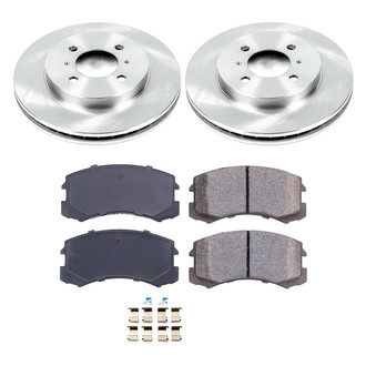 Callahan Brake Parts® - Plain Front Brake Kit