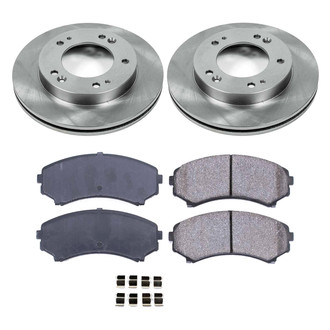 Callahan Brake Parts® - Plain Front Brake Kit