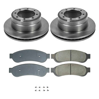 Callahan Brake Parts® - Plain Rear Brake Kit