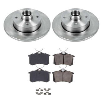 Callahan Brake Parts® - Plain Rear Brake Kit