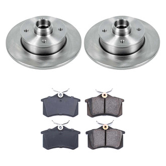 Callahan Brake Parts® - Plain Rear Brake Kit