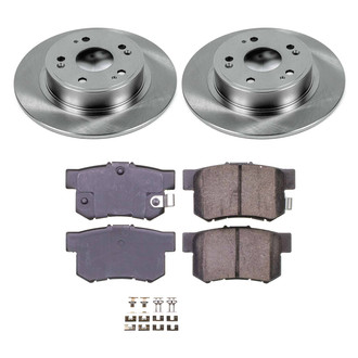 Callahan Brake Parts® - Plain Rear Brake Kit