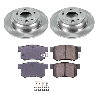 Callahan Brake Parts® - Plain Rear Brake Kit