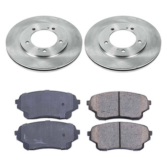 Callahan Brake Parts® - Plain Front Brake Kit