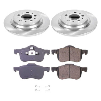 Callahan Brake Parts® - Plain Rear Brake Kit