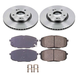 Callahan Brake Parts® - Plain Front Brake Kit