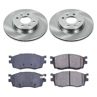Callahan Brake Parts® - Plain Front Brake Kit