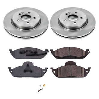 Callahan Brake Parts® - Plain Front Brake Kit
