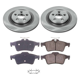 Callahan Brake Parts® - Plain Rear Brake Kit