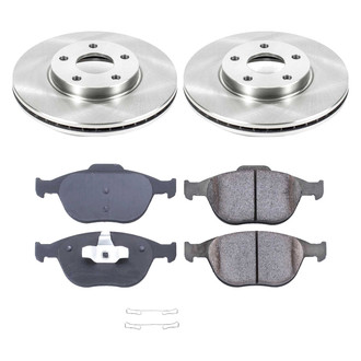 Callahan Brake Parts® - Plain Front Brake Kit