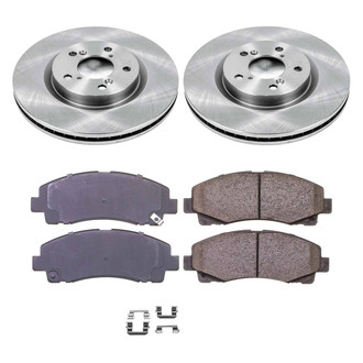 Callahan Brake Parts® - Plain Front Brake Kit