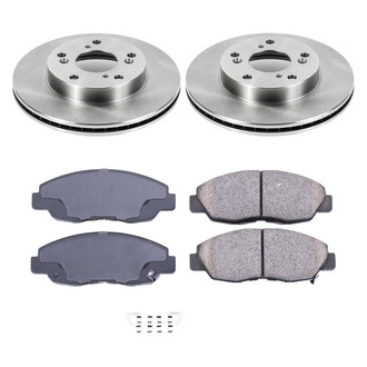 Callahan Brake Parts® - Plain Front Brake Kit