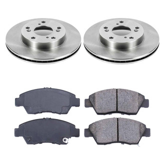 Callahan Brake Parts® - Plain Front Brake Kit