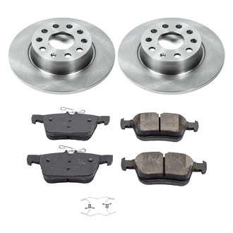 Callahan Brake Parts® - Plain Rear Brake Kit