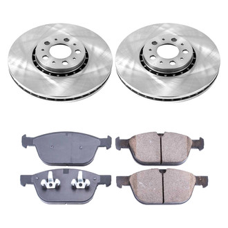 Callahan Brake Parts® - Plain Front Brake Kit