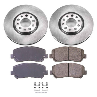 Callahan Brake Parts® - Plain Front Brake Kit