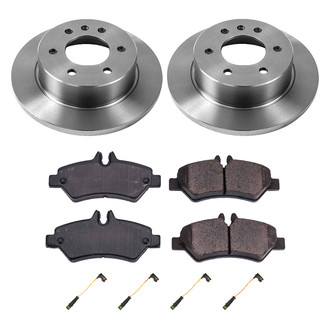 Callahan Brake Parts® - Plain Rear Brake Kit