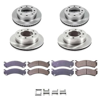 Callahan Brake Parts® - Plain Front and Rear Brake Kit