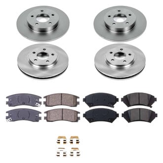 Callahan Brake Parts® - Plain Front and Rear Brake Kit