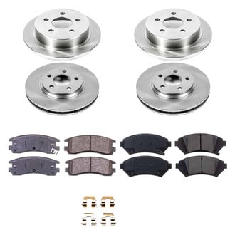 Callahan Brake Parts® - Plain Front and Rear Brake Kit