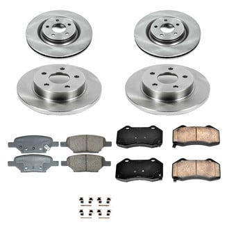 Callahan Brake Parts® - Plain Front and Rear Brake Kit
