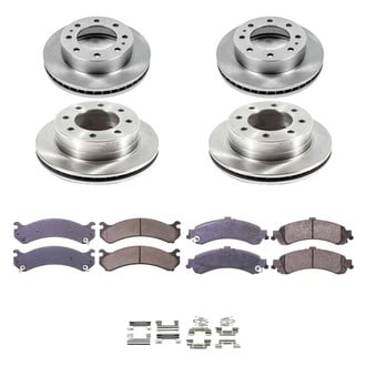 Callahan Brake Parts® - Plain Front and Rear Brake Kit