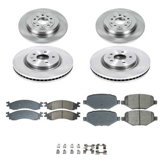Callahan Brake Parts® - Plain Front and Rear Brake Kit