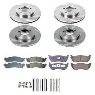 Callahan Brake Parts® - Plain Front and Rear Brake Kit