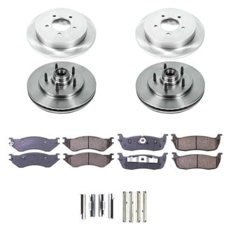 Callahan Brake Parts® - Plain Front and Rear Brake Kit