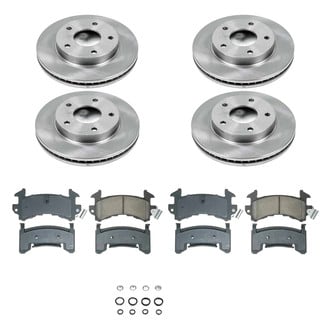 Callahan Brake Parts® - Plain Front and Rear Brake Kit