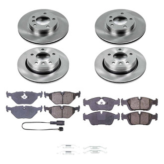 Callahan Brake Parts® - Plain Front and Rear Brake Kit
