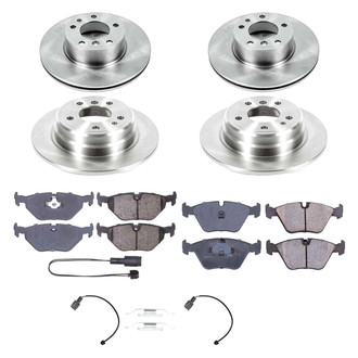 Callahan Brake Parts® - Plain Front and Rear Brake Kit