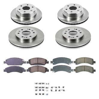 Callahan Brake Parts® - Plain Front and Rear Brake Kit