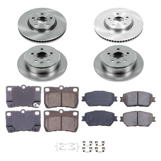 Callahan Brake Parts® - Plain Front and Rear Brake Kit