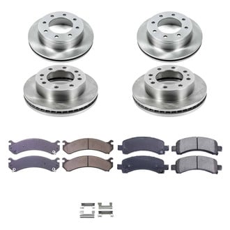 Callahan Brake Parts® - Plain Front and Rear Brake Kit