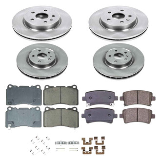Callahan Brake Parts® - Plain Front and Rear Brake Kit
