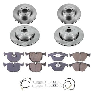Callahan Brake Parts® - Plain Front and Rear Brake Kit