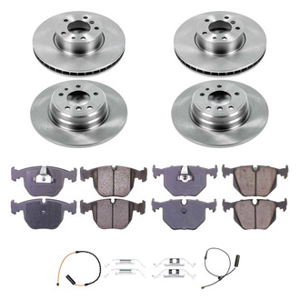 Callahan Brake Parts® - Plain Front and Rear Brake Kit