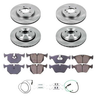 Callahan Brake Parts® - Plain Front and Rear Brake Kit