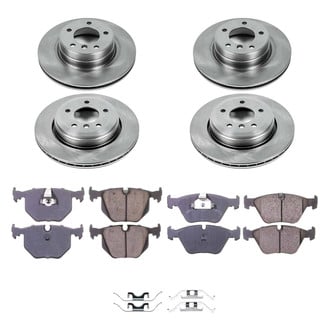 Callahan Brake Parts® - Plain Front and Rear Brake Kit