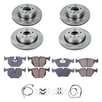 Callahan Brake Parts® - Plain Front and Rear Brake Kit