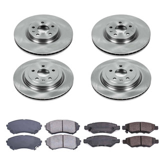Callahan Brake Parts® - Plain Front and Rear Brake Kit
