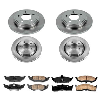 Callahan Brake Parts® - Plain Front and Rear Brake Kit