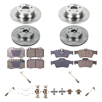 Callahan Brake Parts® - Plain Front and Rear Brake Kit