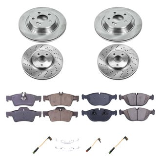 Callahan Brake Parts® - Plain Front and Rear Brake Kit