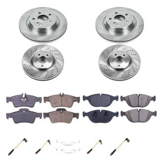 Callahan Brake Parts® - Plain Front and Rear Brake Kit